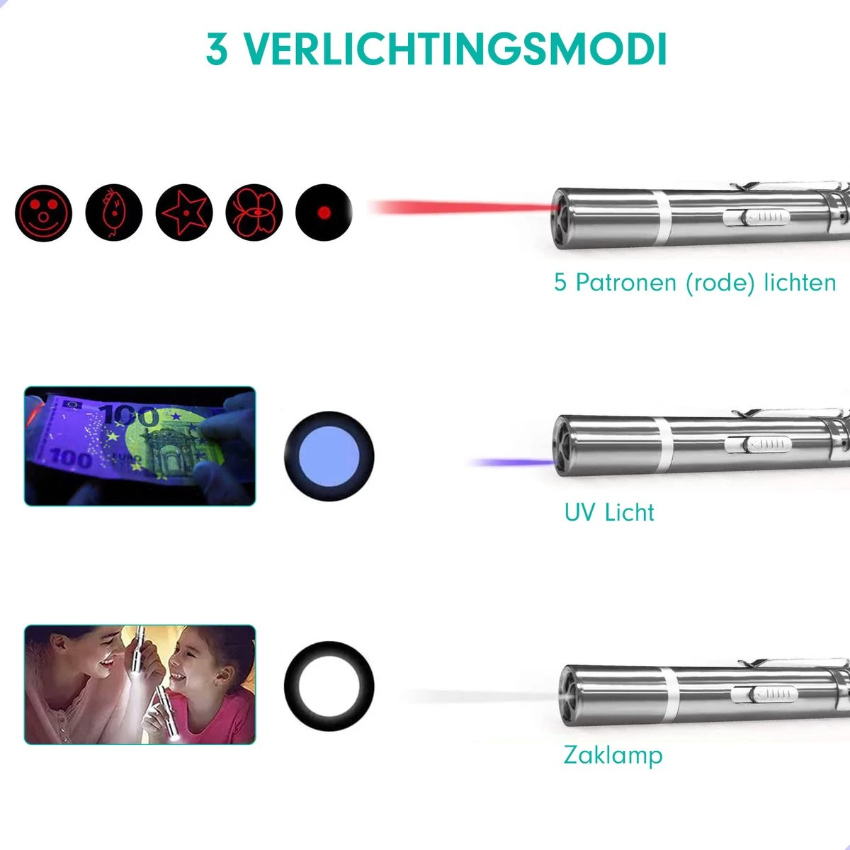 Laserpen - Kattenspeeltjes - Laser - Katten Speelgoed - Kattenspeelgoed - Laserlampje Kat - Speeltjes - Pointer - Lamp - Laserlampje - USB Oplaadbaar 7 Laserpen - Kattenspeeltjes - Laser - Katten Speelgoed - Kattenspeelgoed - Laserlampje Kat - Speeltjes - Pointer - Lamp - Laserlampje - USB Oplaadbaar - Afbeelding 5