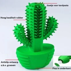 Tandenborstel + TANDPASTA Hond Melk Geur Smaak En Piep Honden Speelgoed - Cactus Dog Toy Tandverzorging Kauwbotten Hondenspeelgoed Hondenbot Kauwstaaf Tanden Puppy Hondenspeeltje Sterk Kauwspeelgoed - Dutchwide -Hondenserie Winkel 1200x1200 522