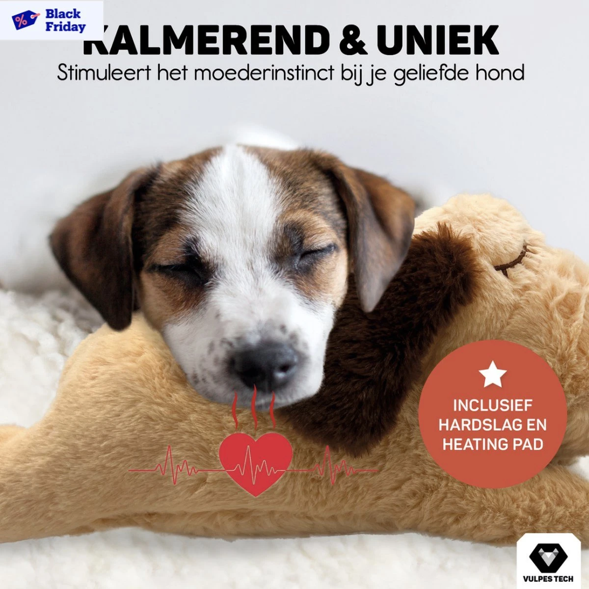 Vulpes Pets® Knuffel Hond Met Hartslag – Puppyknuffel - Hondenknuffel Voor Puppy - Snuggle Puppy - Knuffel Met Hartslag En Gratis Warmte Pad Speciaal Voor Puppy's 4 Vulpes Pets® Knuffel Hond Met Hartslag – Puppyknuffel - Hondenknuffel Voor Puppy - Snuggle Puppy - Knuffel Met Hartslag En Gratis Warmte Pad Speciaal Voor Puppy's - Afbeelding 2