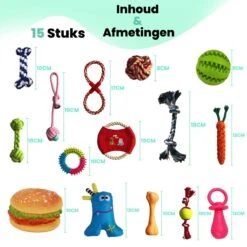 Petloverz – Honden Speelgoed Set – Honden Speeltjes – Knuffel - Speelgoed – Intelligentie – 15 Speeltjes 11 Petloverz – Honden Speelgoed Set – Honden Speeltjes – Knuffel - Speelgoed – Intelligentie – 15 Speeltjes -Hondenserie Winkel 1200x1200 579