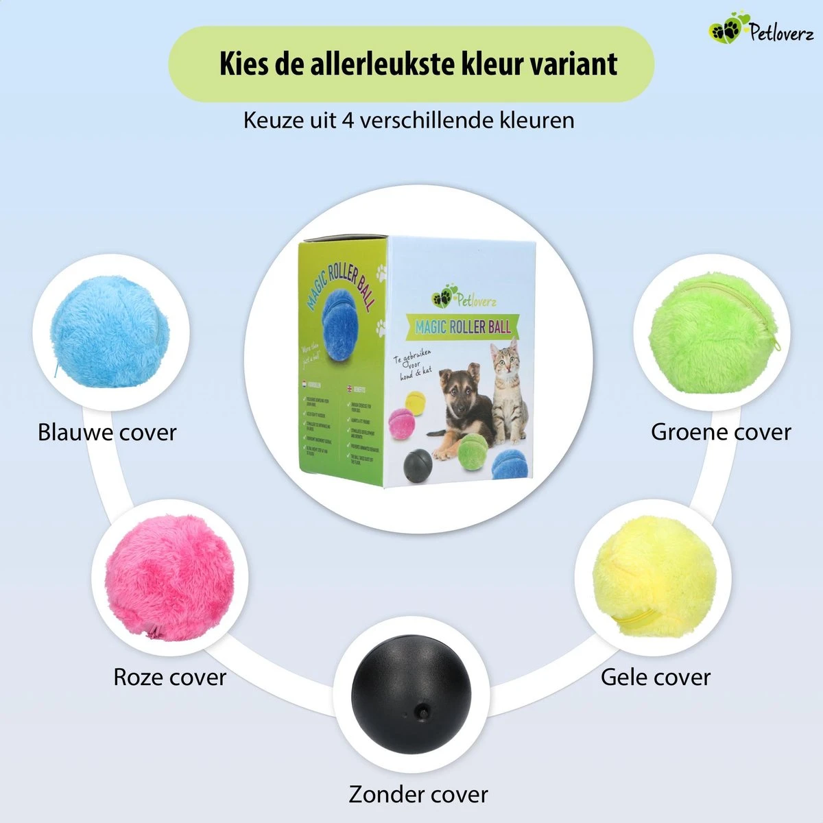 Petloverz Magic Roller Ball – Honden Speelgoed – Premium Automatische Rollende Bal 5 Petloverz Magic Roller Ball – Honden Speelgoed – Premium Automatische Rollende Bal - Afbeelding 3