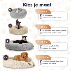 Pet Perfect Donut Hondenmand XXL - 100cm - Fluffy Hondenkussen - Hondenbed - Créme/Bruin 18 Pet Perfect Donut Hondenmand XXL - 100cm - Fluffy Hondenkussen - Hondenbed - Créme/Bruin -Hondenserie Winkel 1200x1200 7