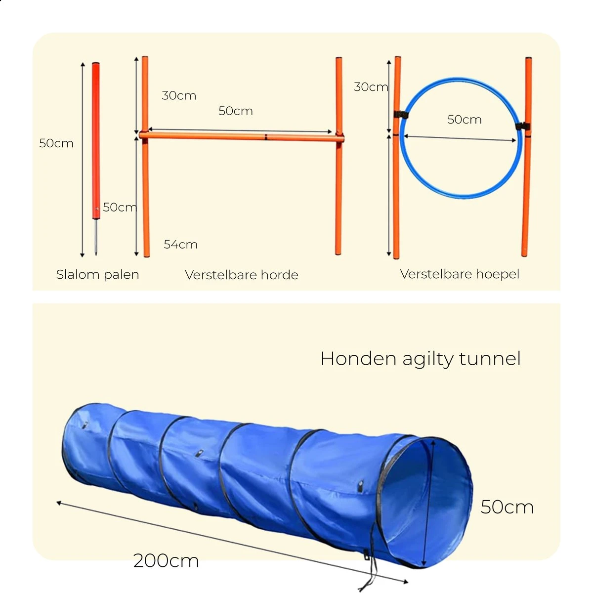 AYOO Agility Voor De Hond - Honden Agility Set - Honden Training - Honden Behendigheid Set - Honden Parcours - Training Huisdieren - Tunnel - Slalom - Horde - Draagzak - 21 Delig - GRATIS Speeltouw 4 AYOO Agility Voor De Hond - Honden Agility Set - Honden Training - Honden Behendigheid Set - Honden Parcours - Training Huisdieren - Tunnel - Slalom - Horde - Draagzak - 21 Delig - GRATIS Speeltouw - Afbeelding 2