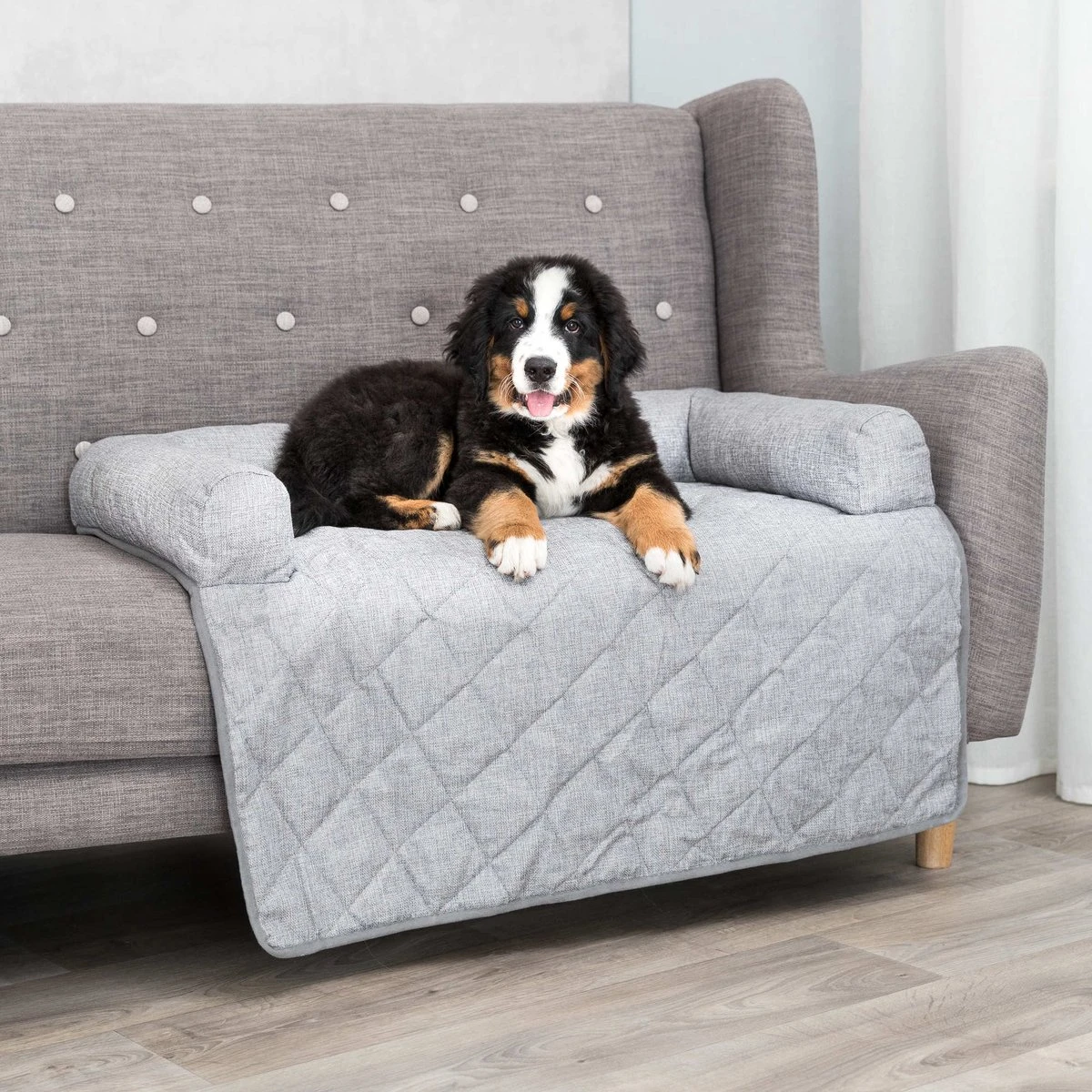TRIXIE | Trixie Sofa Mand Nero Meubelbeschermer Grijs 10 TRIXIE | Trixie Sofa Mand Nero Meubelbeschermer Grijs - Afbeelding 8