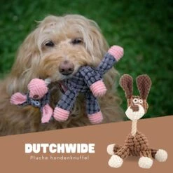 Dutchwide Honden - Knuffel - Met Piep - Extra Sterk - Speelgoed - Pluche - Hondenknuffel - Intelligentie -Hondenserie Winkel 1200x1200 766