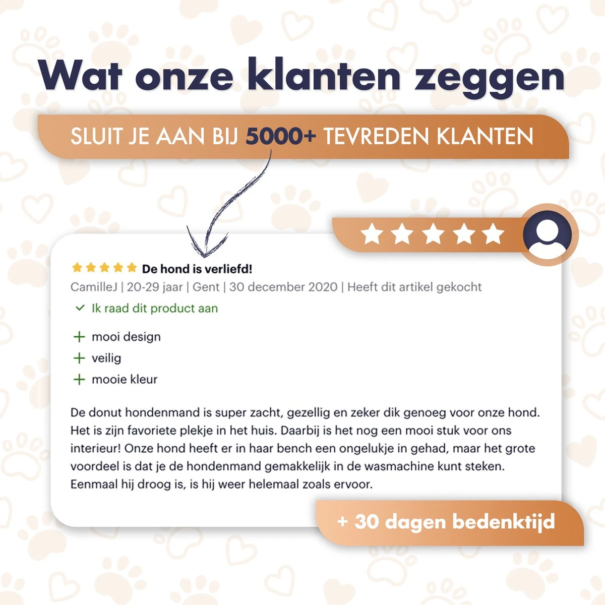 Pet Perfect Donut Hondenmand XXL - 100cm - Fluffy Hondenkussen - Hondenbed - Créme/Bruin 11 Pet Perfect Donut Hondenmand XXL - 100cm - Fluffy Hondenkussen - Hondenbed - Créme/Bruin - Afbeelding 9