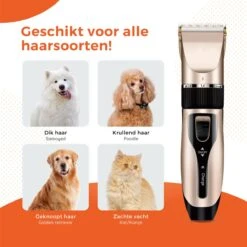 PetGoods Hondentondeuse - 10 Delige Set - Katten & Honden - Draadloos - Low Noise - Incl. Schaar, Nagelknipper, Vijl & Kam 16 PetGoods Hondentondeuse - 10 Delige Set - Katten & Honden - Draadloos - Low Noise - Incl. Schaar, Nagelknipper, Vijl & Kam -Hondenserie Winkel 1200x1200 831