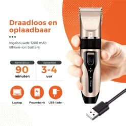 PetGoods Hondentondeuse - 10 Delige Set - Katten & Honden - Draadloos - Low Noise - Incl. Schaar, Nagelknipper, Vijl & Kam 19 PetGoods Hondentondeuse - 10 Delige Set - Katten & Honden - Draadloos - Low Noise - Incl. Schaar, Nagelknipper, Vijl & Kam -Hondenserie Winkel 1200x1200 834