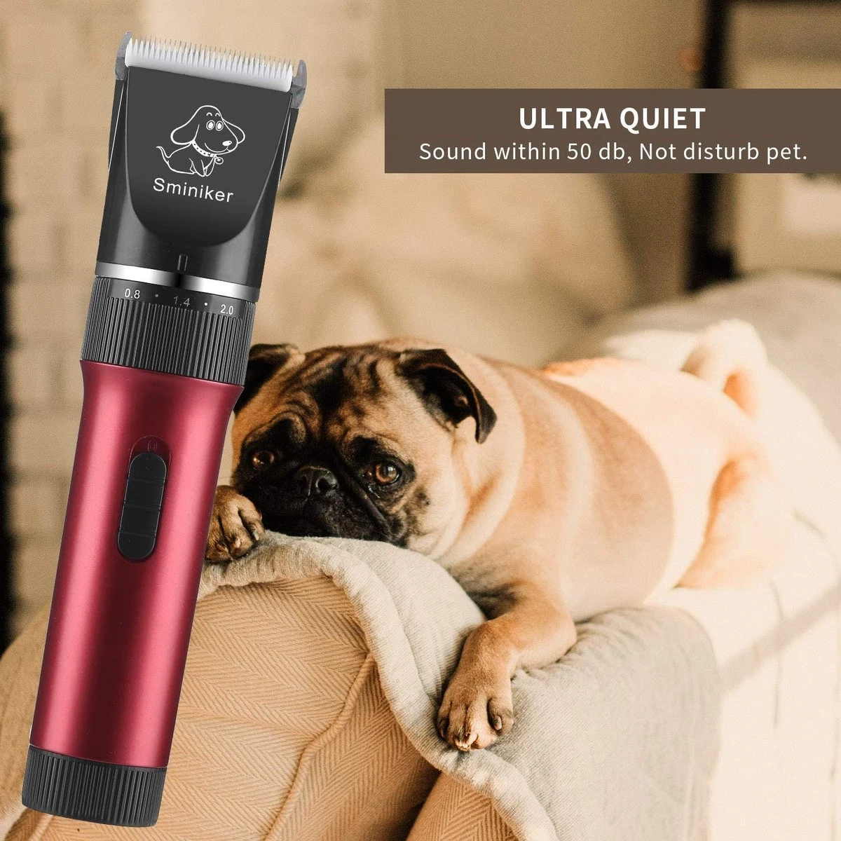 Merkloos Hondentondeuse, Hundeschermaschine / Dog Clippers - Dierenhaartrimmer, Hondentondeuse Kit Hond Verzorging 4 Merkloos Hondentondeuse, Hundeschermaschine / Dog Clippers - Dierenhaartrimmer, Hondentondeuse Kit Hond Verzorging - Afbeelding 2