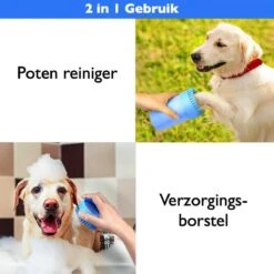 Merkloos 2 In 1 Hondenpoten Reiniger - Hondenborstel - Borstel Hond / Kat - Hondenpoot Reiniger - Huisdier Poot Wassen - Borstel - Hondenverzorging - Verzorging Hond - Honden Wassen - Schoonmaak Borstel - Kattenborstel -Hondenserie Winkel 1200x1200 952