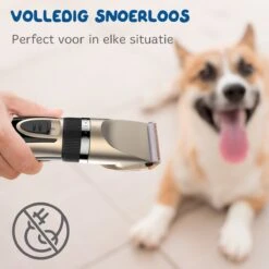 Pawwy Dieren Tondeuse Set Draadloos Voor Honden En Katten – Voor Dikke Vacht - Hondentondeuse – Hondentrimmer - Scheerapparaat - Goud -Hondenserie Winkel 1200x1200 990