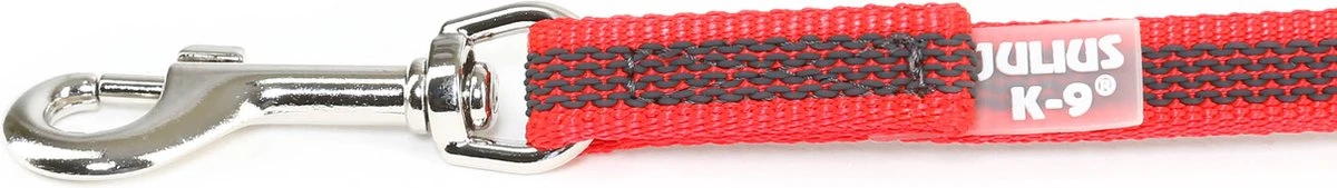 Julius K9 Antislip Lijn- 2 Meter - 14mm - Met Handvat - Rood 4 Julius K9 Antislip Lijn- 2 Meter - 14mm - Met Handvat - Rood - Afbeelding 2