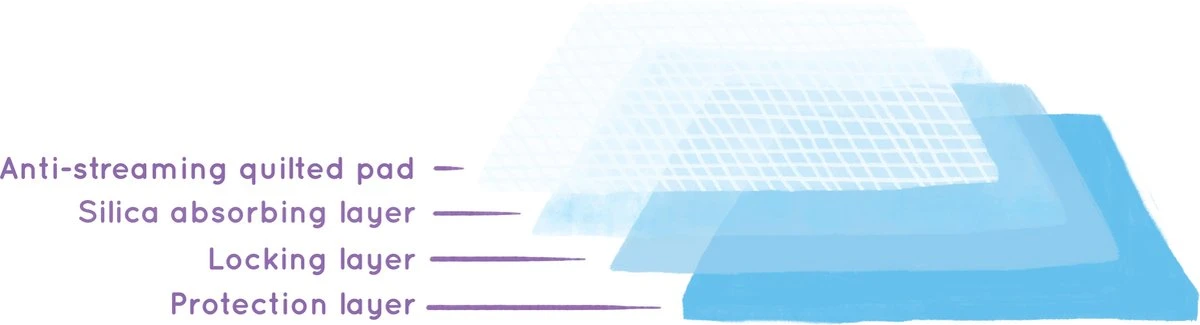 Easypets Puppy Training Pads - Zindelijkheidstraining - Hondentoilet - 58 X 58 Cm - 250 Stuks 6 Easypets Puppy Training Pads - Zindelijkheidstraining - Hondentoilet - 58 X 58 Cm - 250 Stuks - Afbeelding 4