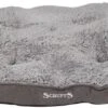 Scruffs Cosy - Comfortabel Hondenkussen In Grijs, Beige Of Karamel - Met Imitatie Suède Buitenvoering En Superzachte Binnenvoering - 100 X 70 Cm - Grijs -Hondenserie Winkel 1200x440