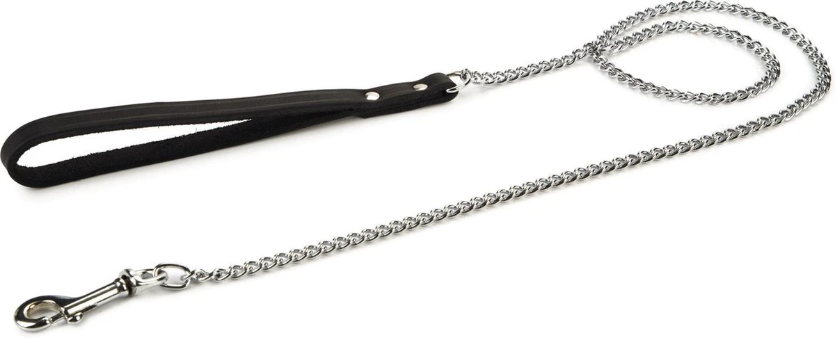 Beeztees - Hondenriem - Kettinglijn - Zwart - 2x112 Cm 3 Beeztees - Hondenriem - Kettinglijn - Zwart - 2x112 Cm