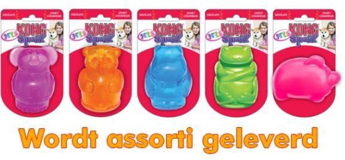 Kong Squeezz Jels Large - Piepend Speelgoed - Multi 5 Kong Squeezz Jels Large - Piepend Speelgoed - Multi - Afbeelding 3