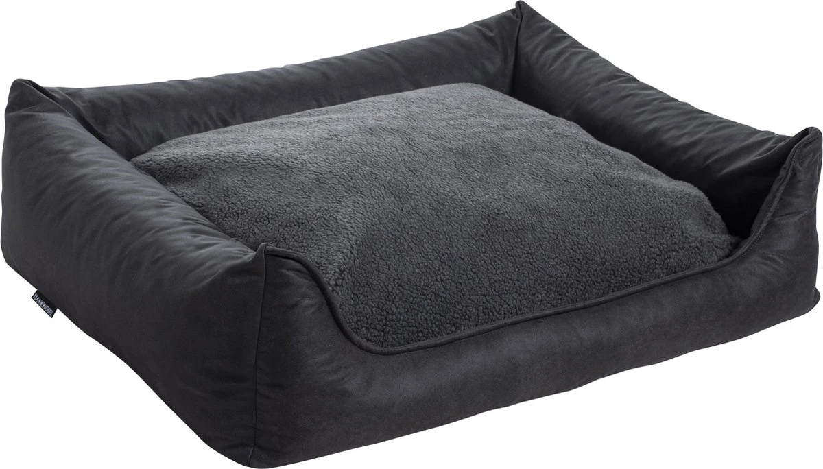 Maxxnobel Orthopedisch Hondenkussen - Lederlook/Teddy - M - 100 X 80 Cm - Zwart 8 Maxxnobel Orthopedisch Hondenkussen - Lederlook/Teddy - M - 100 X 80 Cm - Zwart - Afbeelding 6