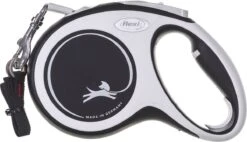 Flexi Rollijn New Comfort Tape M 5 M - Hondenriem - Zwart&Lichtgrijs -Hondenserie Winkel 1200x692 3