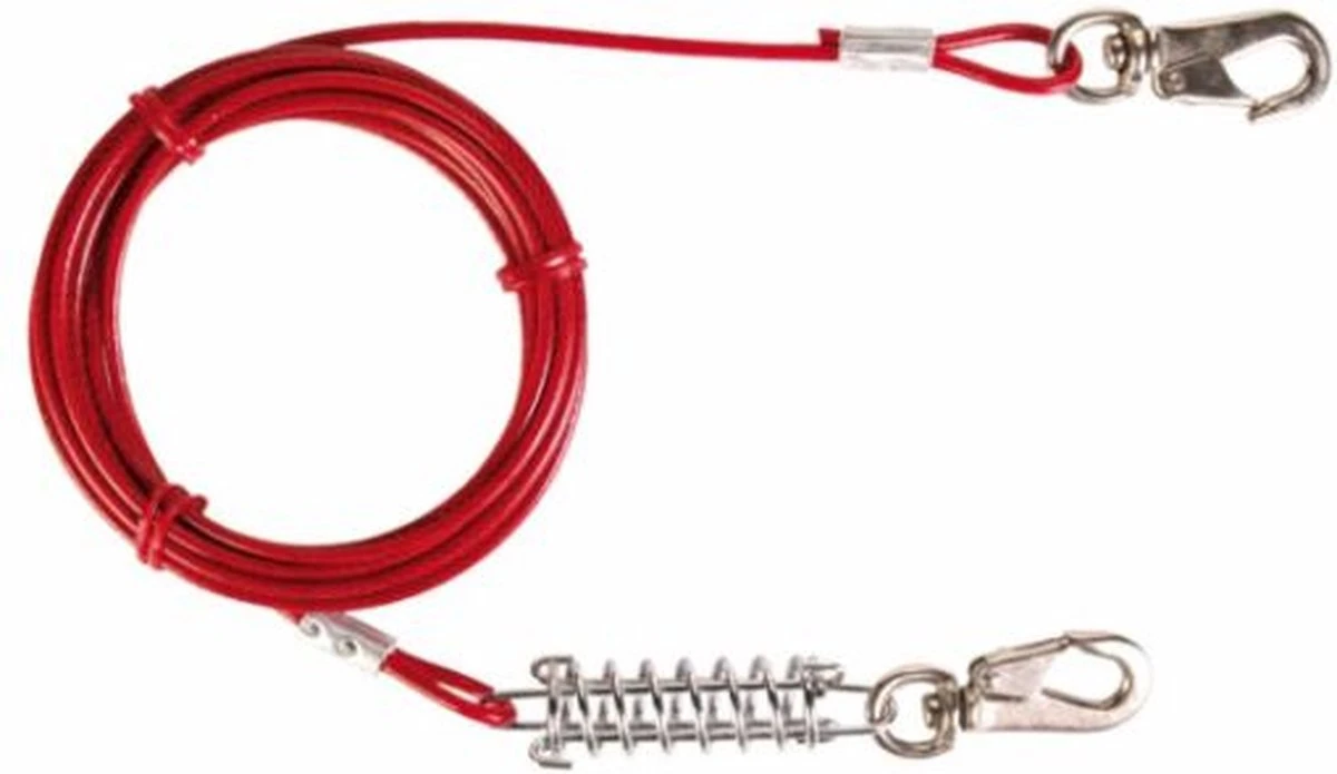 Trixie Aanleglijn Rood - 5 MTR 5 Trixie Aanleglijn Rood - 5 MTR - Afbeelding 3
