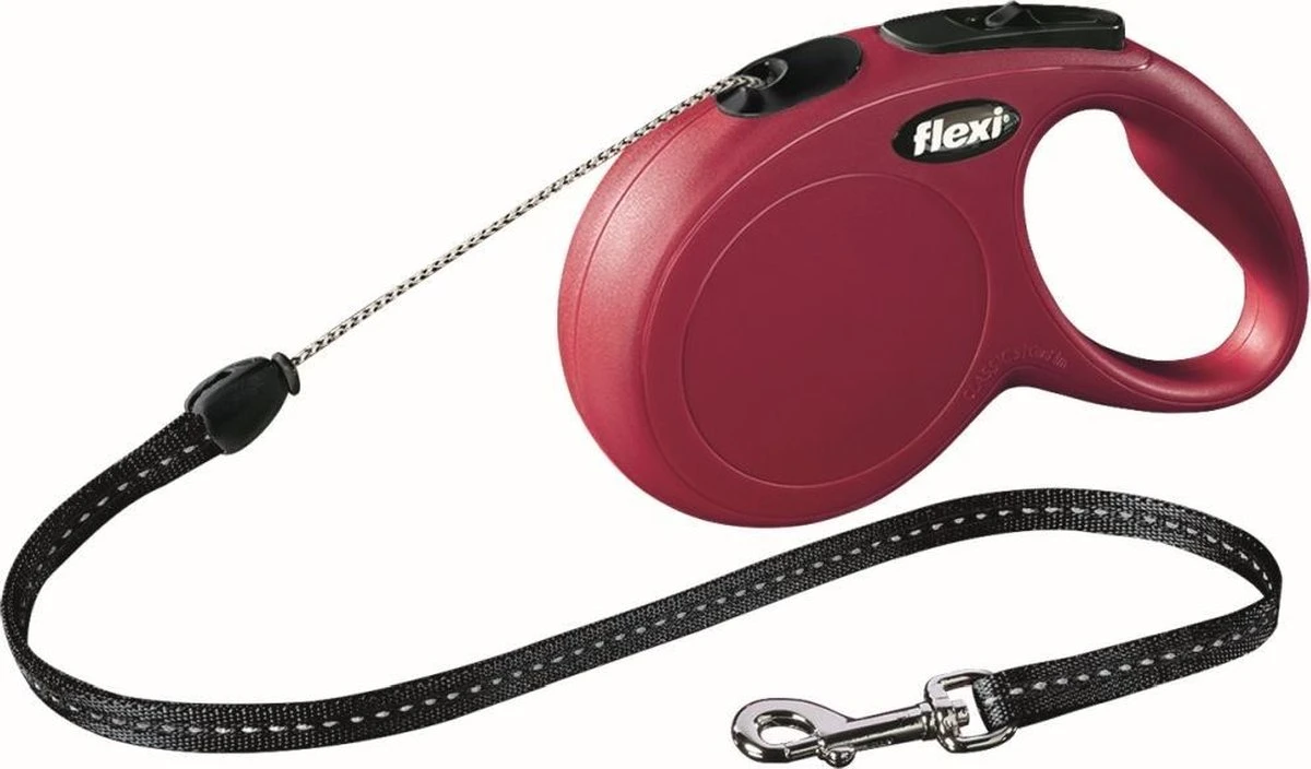 Flexi New Classic Koord - Hondenriem - Rood - S - 8 M - (<12 Kg) 9 Flexi New Classic Koord - Hondenriem - Rood - S - 8 M - (<12 Kg) - Afbeelding 8