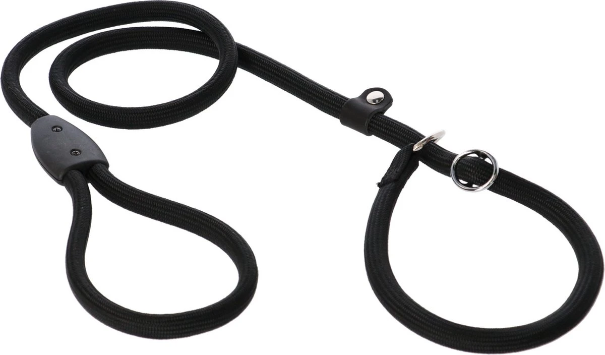 Adori Sliplijn Nylon Rond L/Xl - Hondenriem - Zwart