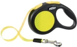 Flexi New Neon Tape - Hondenriem - Geel/Zwart - L - 5 M - (<50 Kg) -Hondenserie Winkel 1200x733 1