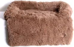 Dogs&Co Zachte Fluffy Hondenmat Voor Bank Maat L Khaki 120x90cm - Hondenmand -Hondenserie Winkel 1200x772