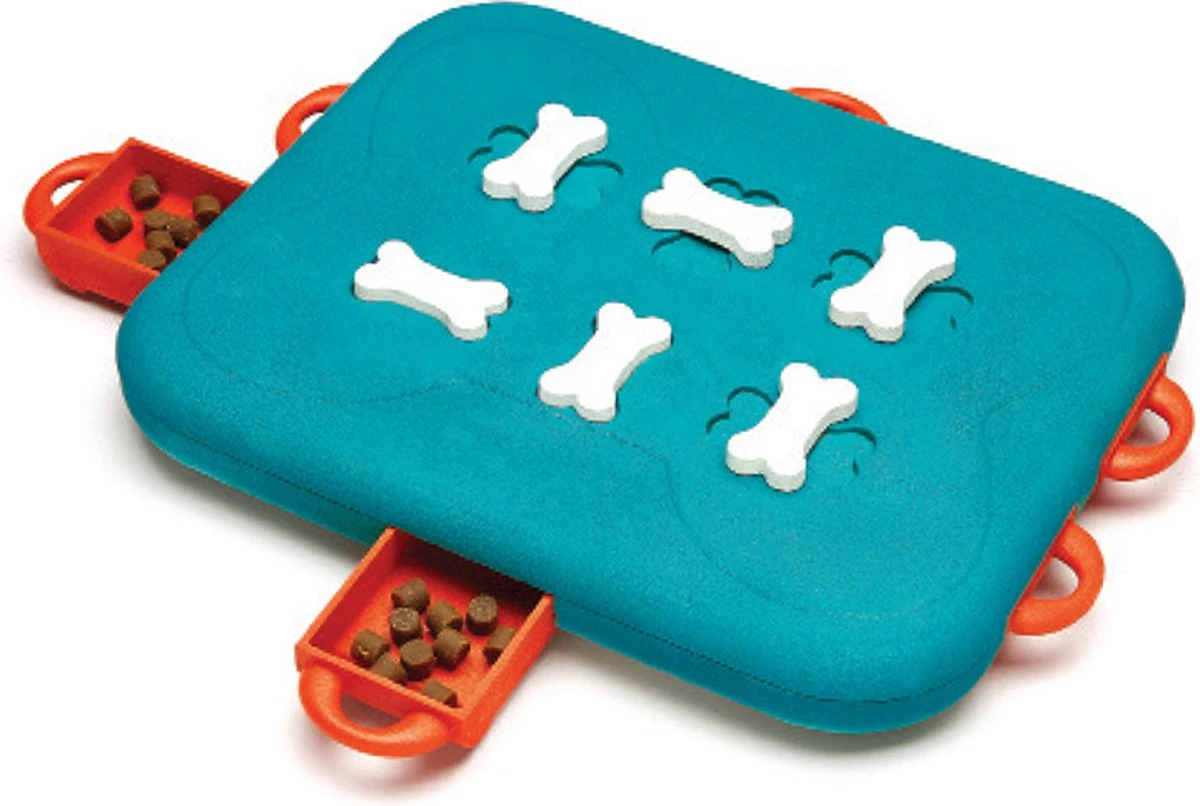 Nina Ottosson Dog Casino - Turquoise/Oranje - 31,5 X 26 X 4,5 Cm 4 Nina Ottosson Dog Casino - Turquoise/Oranje - 31,5 X 26 X 4,5 Cm - Afbeelding 2