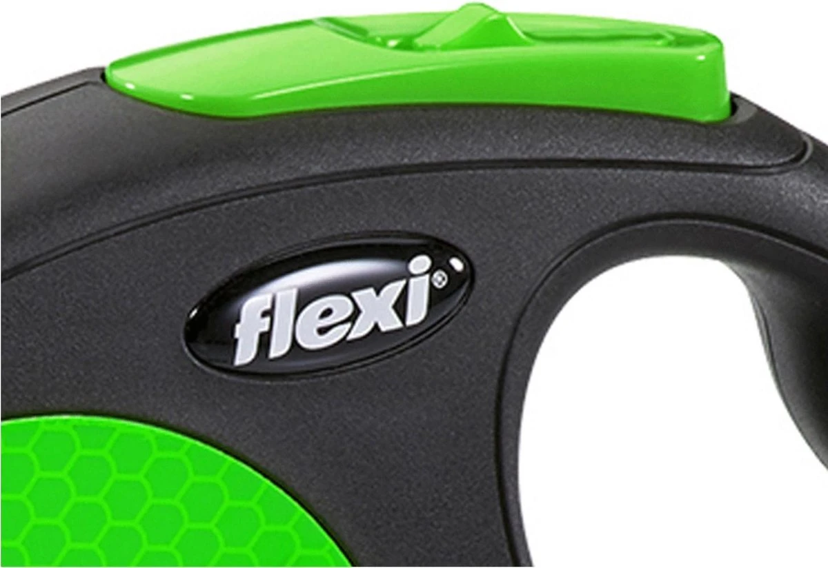 Flexi New Neon Tape - Hondenriem - Zwart/Groen - M - 5 M - (<25 Kg) 7 Flexi New Neon Tape - Hondenriem - Zwart/Groen - M - 5 M - (<25 Kg) - Afbeelding 5