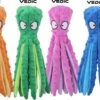 VEDIC® - Octopus Honden Knuffel Set Van 4 - Piepspeelgoed - Geen Vulling - 32CM - Groen/Blauw/Oranje/Roze