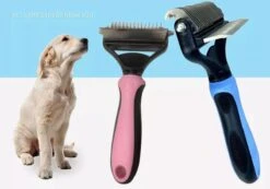 Merkloos Hondenborstel - Hondenkam 2-1 Met Vlooienkam - Klittenvrij Ondervacht - Ontwarringskam -Hondenserie Winkel 1200x840