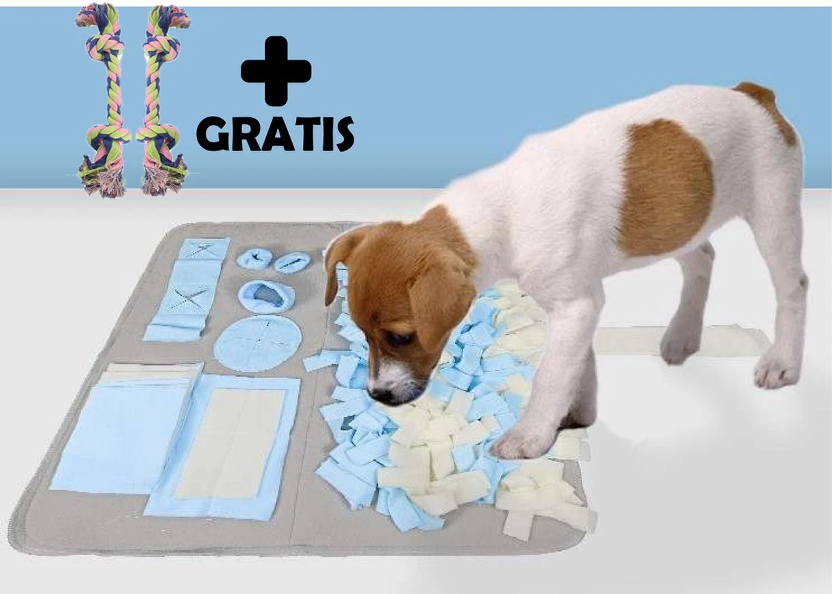 Snuffelmat - Snuffelmat Hond - Denkspelletjes Voor Honden - GRATIS 2 Trektouwen - Snuffelmatten - Snuffelmat Voor Honden 3 Snuffelmat - Snuffelmat Hond - Denkspelletjes Voor Honden - GRATIS 2 Trektouwen - Snuffelmatten - Snuffelmat Voor Honden