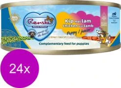 24x Renske Blik Vers Gestoomd Complete Menu Puppy Kip - Lam 95 Gr 7 24x Renske Blik Vers Gestoomd Complete Menu Puppy Kip - Lam 95 Gr -Hondenserie Winkel 1200x868 1