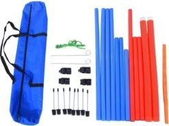 Merkloos Honden Agility Set - 23-delig - Agility Voor De Hond - Agility - Honden Parcours - Honden Training - Rood/Blauw -Hondenserie Winkel 1200x895 4
