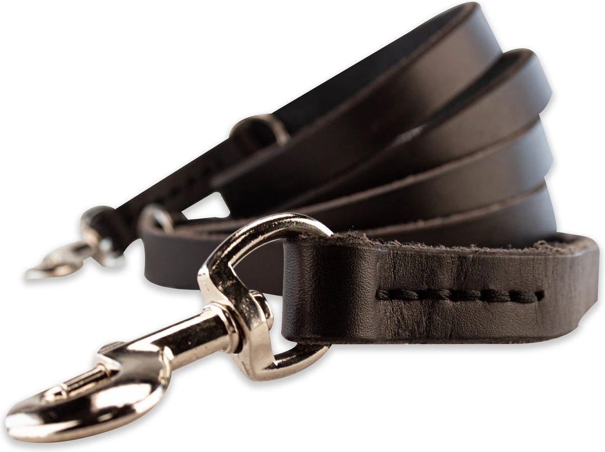 Multifunctionele Hondenriem - 220cm - Zwart - Leren Hondenriem - 100% Volnerfleer - Hondenriem Leer - Leiband Hond 4 Multifunctionele Hondenriem - 220cm - Zwart - Leren Hondenriem - 100% Volnerfleer - Hondenriem Leer - Leiband Hond - Afbeelding 2