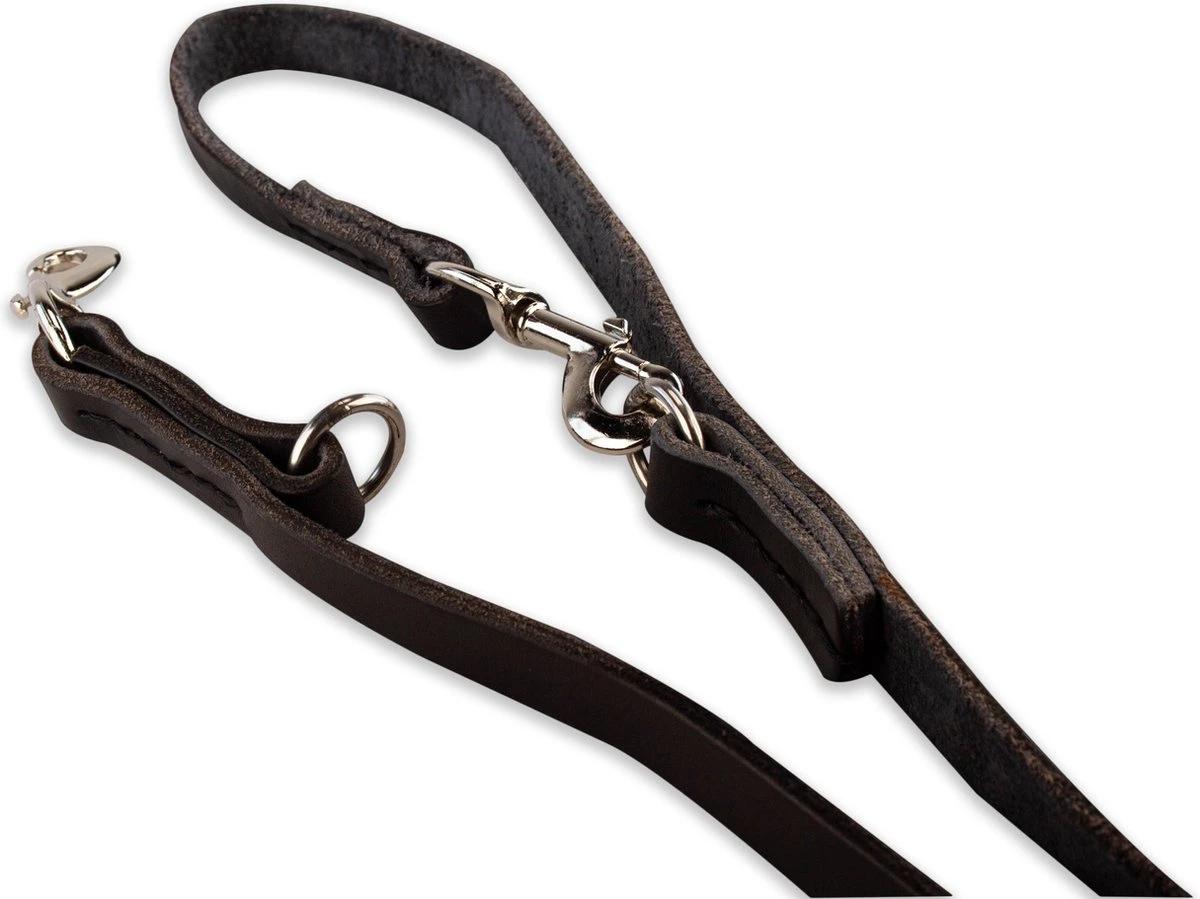 Multifunctionele Hondenriem - 220cm - Zwart - Leren Hondenriem - 100% Volnerfleer - Hondenriem Leer - Leiband Hond 9 Multifunctionele Hondenriem - 220cm - Zwart - Leren Hondenriem - 100% Volnerfleer - Hondenriem Leer - Leiband Hond - Afbeelding 7