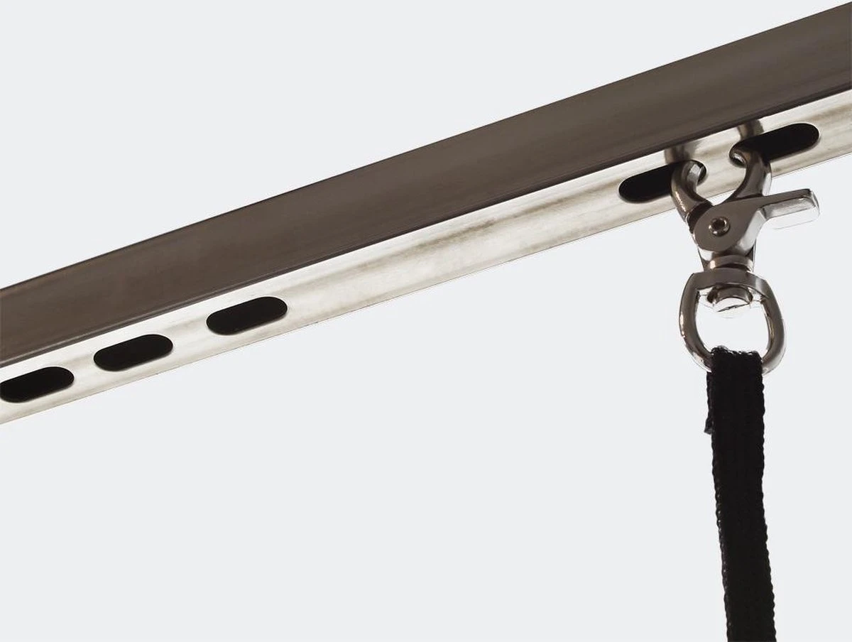 Honden Trimtafel Met Enkele Aanlijnoptie, 760 Mm Hoog, Inklapbaar; Kniptafel - Wastafel Met Lus Zwart / Grijs - Verzorgingstafel Voor Huisdieren - Multistrobe 4 Honden Trimtafel Met Enkele Aanlijnoptie, 760 Mm Hoog, Inklapbaar; Kniptafel - Wastafel Met Lus Zwart / Grijs - Verzorgingstafel Voor Huisdieren - Multistrobe - Afbeelding 2