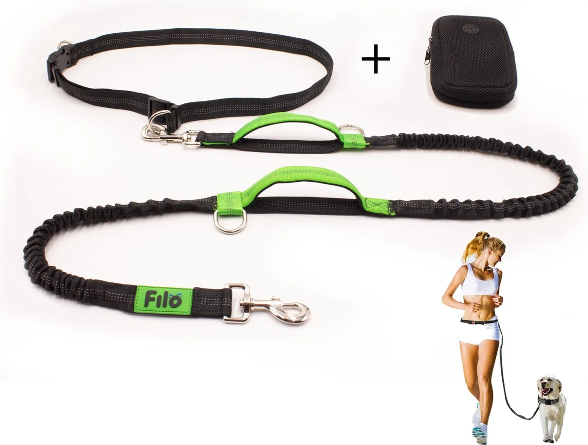 Filo Elastische Hondenriem Middel - Hardlopen En Wandelen - Hardloopriem Hond Handsfree Met Heuptasje - Looplijn Met Heupriem - Canicross Gordel Honden - Riemen - Heupgordel - Leiband 3 Filo Elastische Hondenriem Middel - Hardlopen En Wandelen - Hardloopriem Hond Handsfree Met Heuptasje - Looplijn Met Heupriem - Canicross Gordel Honden - Riemen - Heupgordel - Leiband
