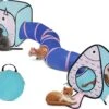Fuegobird Kattentunnel - Tent+Tunnel 3 In 1 - Blauw/Roze -Hondenserie Winkel 1200x935 1