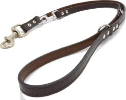 Verstelbare Trainingslijn Leer - 2 Meter - Bruin - Politielijn - Hondenriem - Hoge Kwaliteit Leer - Trainingslijn - Ambachtelijk Gemaakt In Portugal -Hondenserie Winkel 1200x950