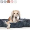 Snoozle Hondenmand - Zacht En Luxe Hondenkussen - Wasbaar - Fluffy - Hondenmanden - 80cm - Grijs