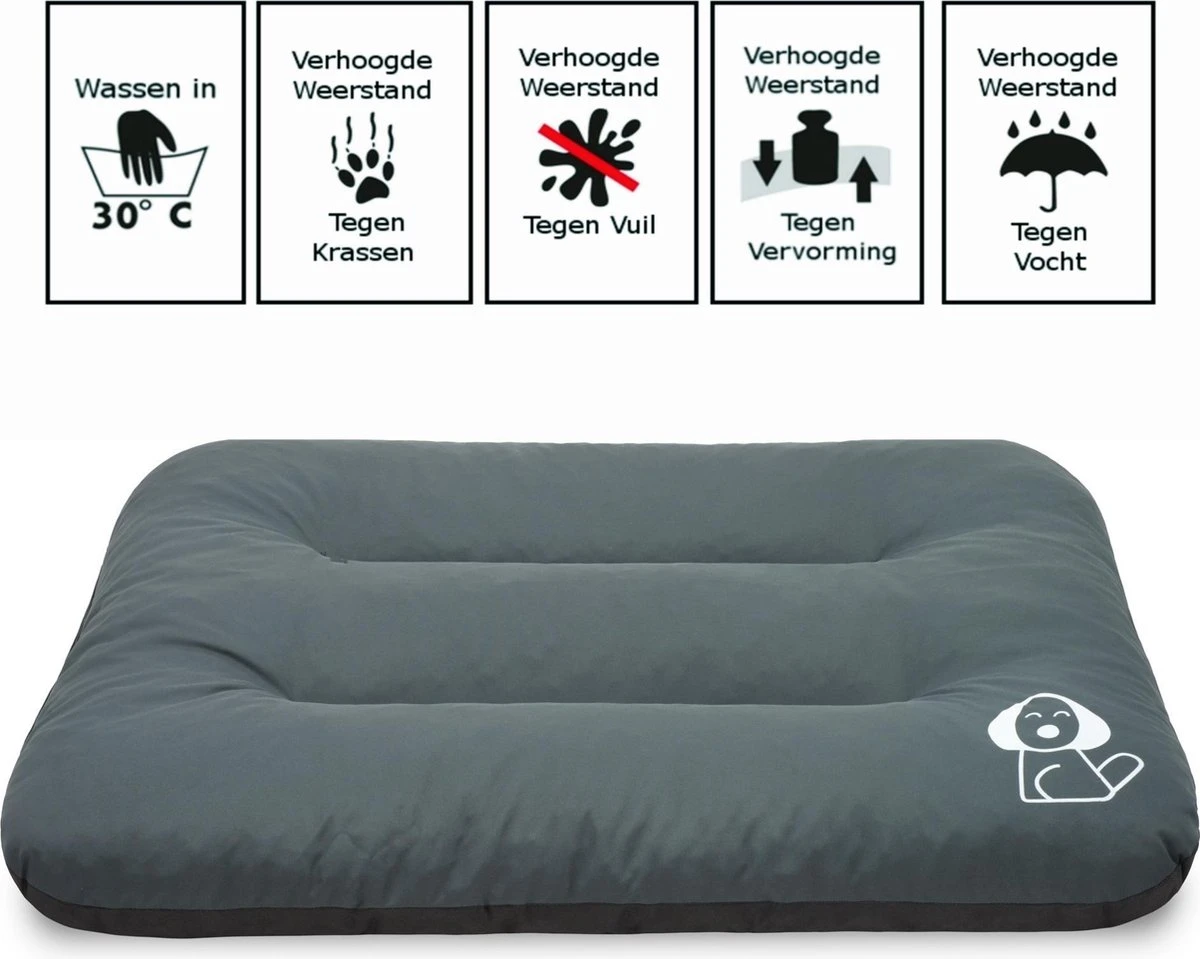 Hondenkussen XXXL -Donkergrijs - 85 X 120 X 14 4 Hondenkussen XXXL -Donkergrijs - 85 X 120 X 14 - Afbeelding 2