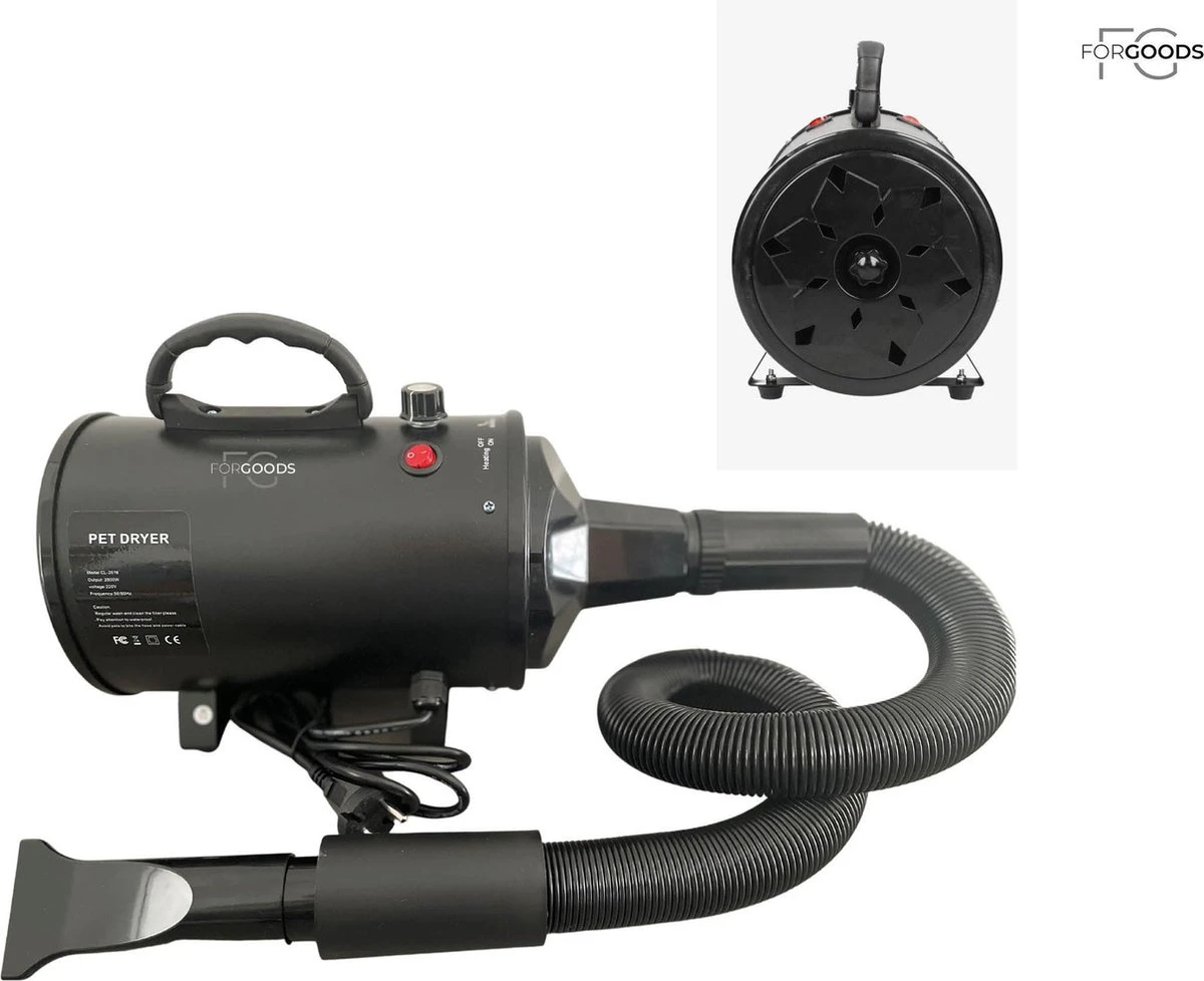 Forgoods Professionele Hondenfohn - Waterblazer Voor Honden - Hondenfohn Met 4 Opzetstukken - 2800W Verstelbaar Vermogen - Roze 4 Forgoods Professionele Hondenfohn - Waterblazer Voor Honden - Hondenfohn Met 4 Opzetstukken - 2800W Verstelbaar Vermogen - Roze - Afbeelding 2