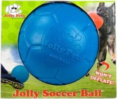 Jolly Pets Jolly Soccer Ball – Hondenspeelgoed – Apporteerspeelgoed– Jollyflex Stevig Kunststof – Drijvend Hondenspeeltje – Ø15cm – Licht Blauw -Hondenserie Winkel 1200x979 1