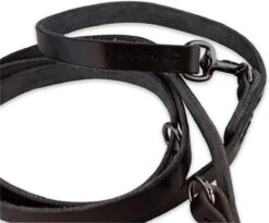 Multifunctionele Hondenriem - 220cm - Volledig Zwart - Leren Hondenriem - 100% Volnerfleer - Hondenriem Leer -Hondenserie Winkel 1200x994