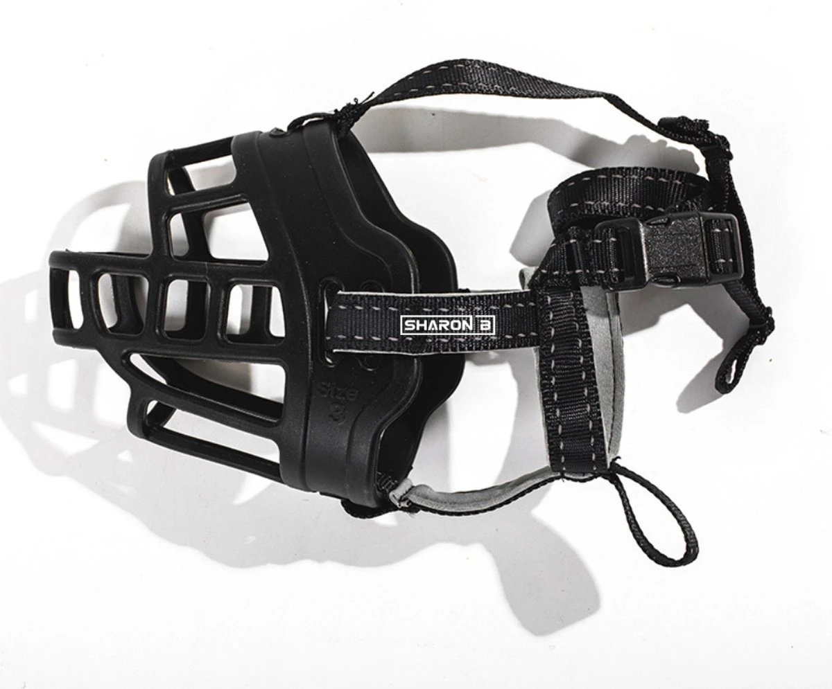 Sharon B Muilkorf Hond - Zwart - XXL - Voor Zeer Grote Honden - Snuitomtrek 38-43 Cm 11 Sharon B Muilkorf Hond - Zwart - XXL - Voor Zeer Grote Honden - Snuitomtrek 38-43 Cm - Afbeelding 9