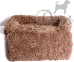 Dogs&Co Zachte Fluffy Hondenmat Voor Bank Maat L Khaki 120x90cm - Hondenmand -Hondenserie Winkel 1200x999