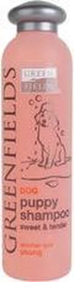 Greenfields - Milde Hondenshampoo Puppy - Zachte Shampoo Met Babypoeder Geur - Inhoud 270 Ml Of 5 Liter - 270 Ml -Hondenserie Winkel 315x1200