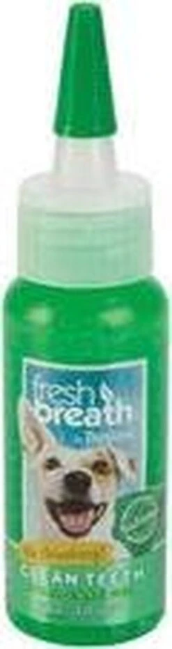 Tropiclean Fresh Breath Clean Teeth Oral Care Gel - Gebitsverzorging - Mint 59 Ml -Hondenserie Winkel 318x1200