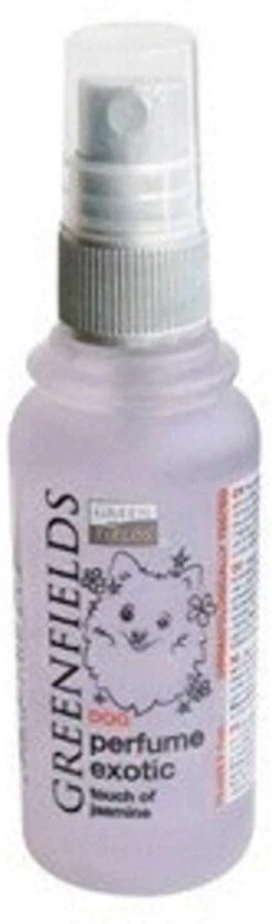 Hondenparfum Spray In 4 Geuren - Greenfields - Alchoholvrije En PH Neutrale Formule Tegen Onaangename Geurtjes - 50ml - Exotic 33 Hondenparfum Spray In 4 Geuren - Greenfields - Alchoholvrije En PH Neutrale Formule Tegen Onaangename Geurtjes - 50ml - Exotic -Hondenserie Winkel 354x1200